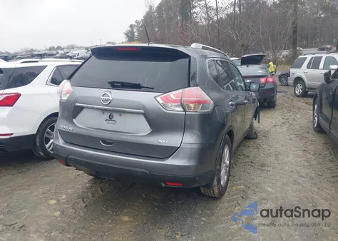 2015 Nissan Rogue Sv z USA, uszkodzony, nr VIN KNMAT2MT7FP559542